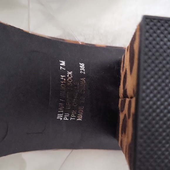NWOT Madden Girl Clear Strap Leopard Heels - Picture 5 of 5